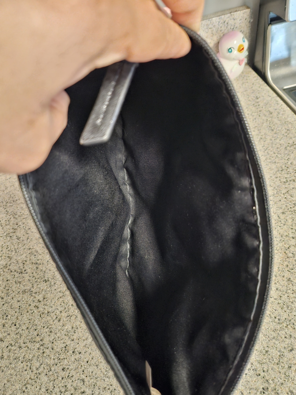 Coach Black Signature Patch Pouch - Picture 6 of 7